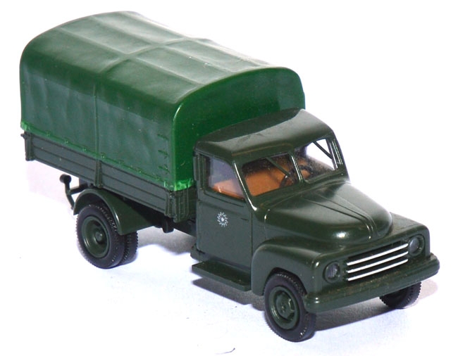 Hanomag L28 Pritsche Polizei grün