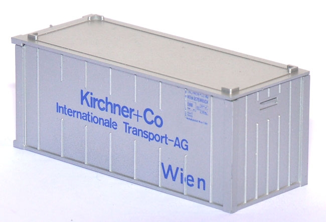 Container 20 ft Kirchner+Co Wien silber