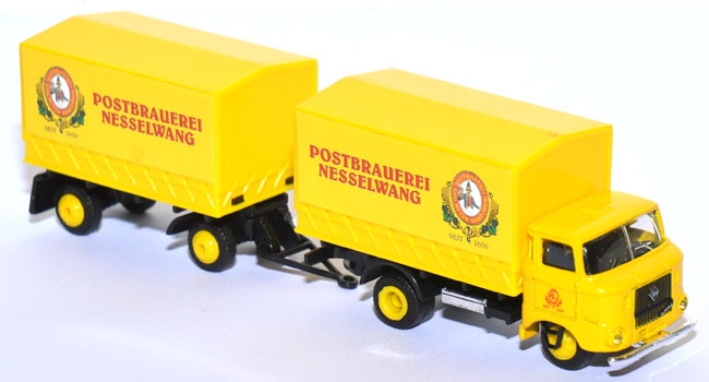 IFA W50 L Pritschen-Lastzug Postbrauerei Nesselwang