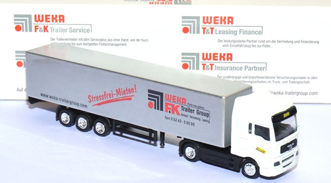 MAN TGA XXL Koffersattelzug Hertz / WEKA