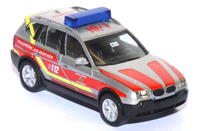 BMW X3 ELW Feuerwehr Holzkirchen silber