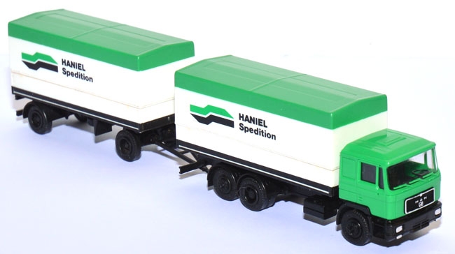 MAN F 90 Pritschenlastzug Haniel Spedition