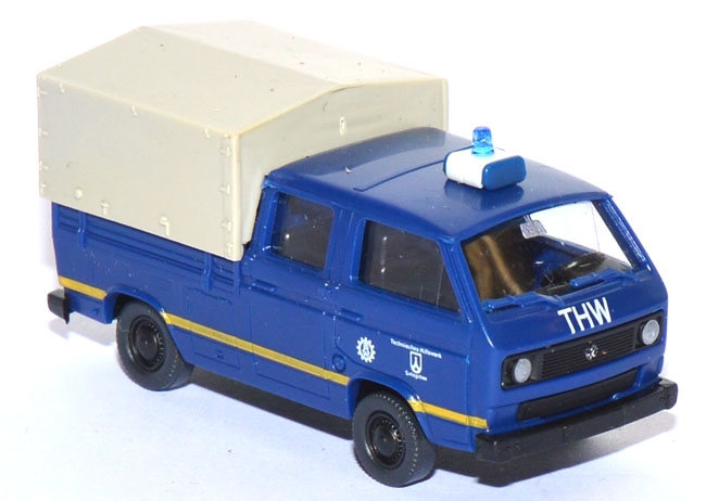 VW T3 Doppelkabine Pritsche blau