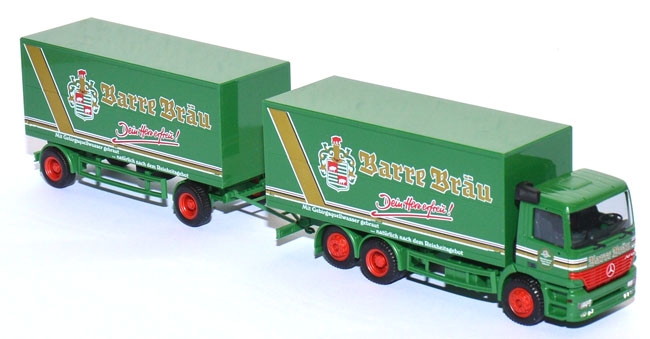 Mercedes-Benz Actros S Getränkekoffer-Lastzug Barre Bräu