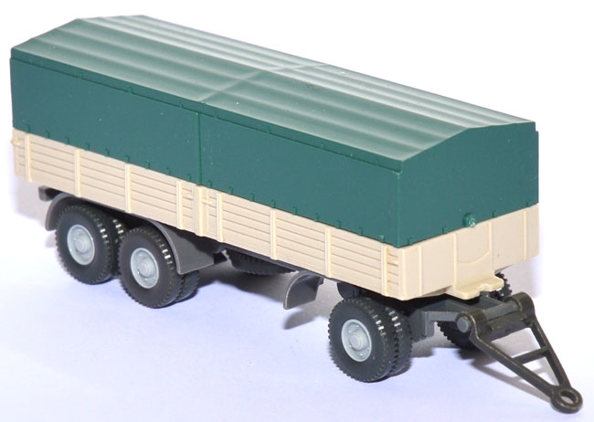 Pritschen-LKW-Anhänger 3achsig (Typ 2) hellelfenbein