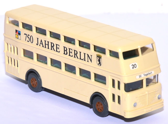 Büssing D2U Doppeldeckerbus 750 Jahre Berlin creme