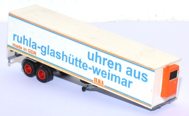 Kühlkofferauflieger Orlican N12CH Uhren aus Ruhla-Glashütte-Weimar