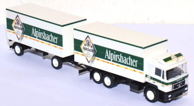 MAN F90 Getränkekoffer-Lastzug Alpirsbacher Klosterbräu
