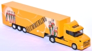 Scania 124 L Hauber Koffer-Sattelzug Kuemmerling gelborange