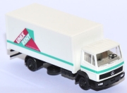 Mercedes-Benz 814 2a Koffer-LKW Unix Rent Autovermietung weiß
