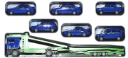 Set MAN F2000 Autotransporter mit 6 PKW IAA 1999 blau
